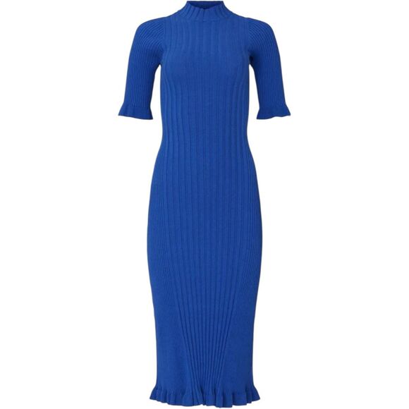 VEDA Blue Figgy Ribbed Knit Dress Size 4 MSRP: $353 - Picture 1 of 8